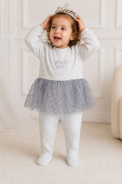 Babyhola Special Design Baby Girl Skirted Jumpsuit Quenn Collection 13552