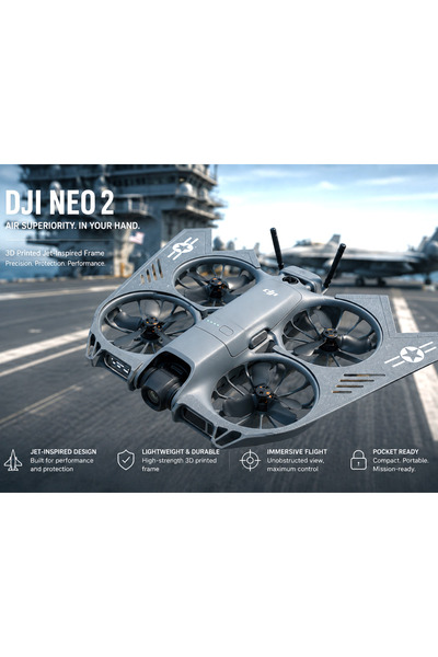 Zeyline DJI NEO 2 Koruyucu - Bombardıman Uçağı Jet Kanadı - Renk Tercihi Yapa...