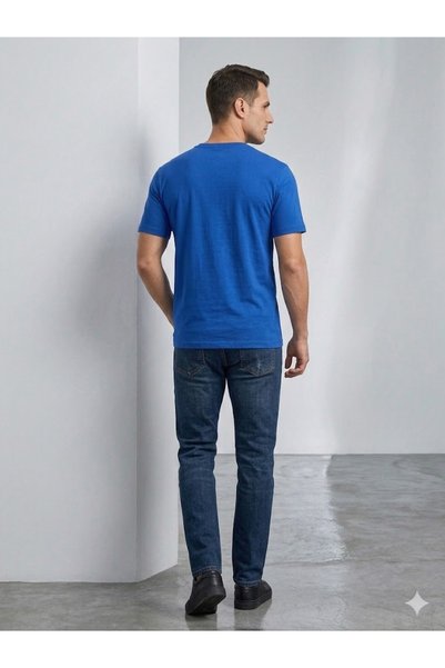 centilmen Tricou clasic simplu pentru bărbați cu gât crewneck 2517044