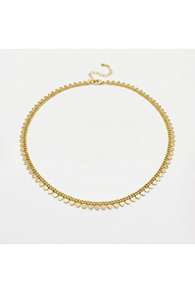 PerleJewelry قلادة هارتلاين الذهبية