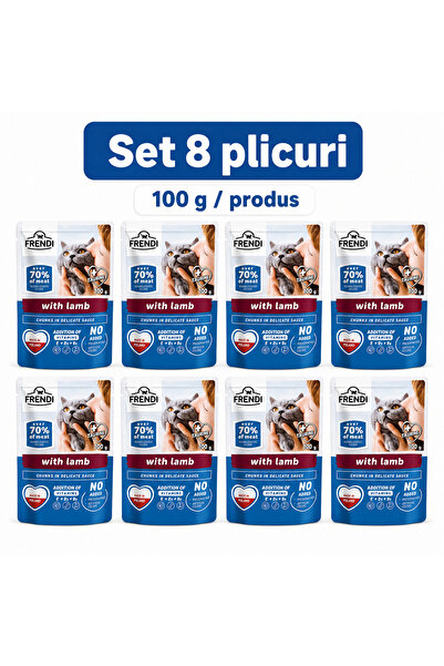FRENDİ Cat cu Miel, hrana umeda pentru pisici, Set 8 plicuri, 8 x 100 g