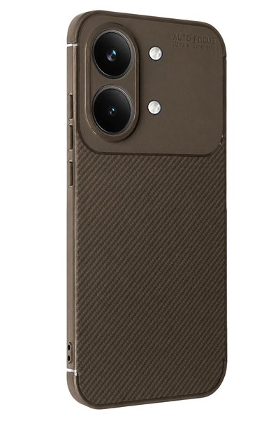New Face Zengemtr Poco X8 Pro Max Auto Focus Carbon Cover (201846) - Brown