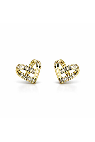PerleJewelry Veloura Heart Gold Küpe