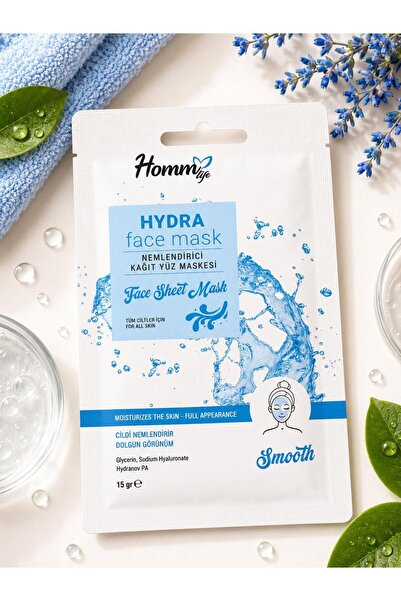 hommlife HYDRA KAĞIT YÜZ MASKESİ 15GR