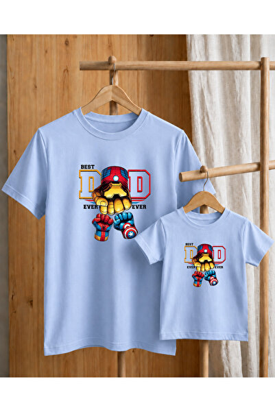 LORVEX Μπλουζάκι Dad-Child Concept Oversize, 100% βαμβακερό, με στάμπα μπροστ...