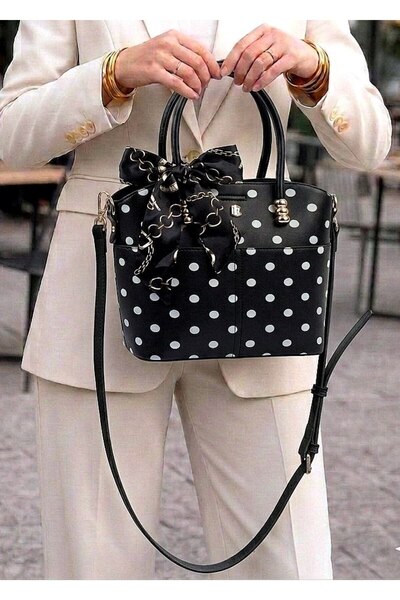 Miami Polo Women's Polka Dot Hand and Shoulder Bag