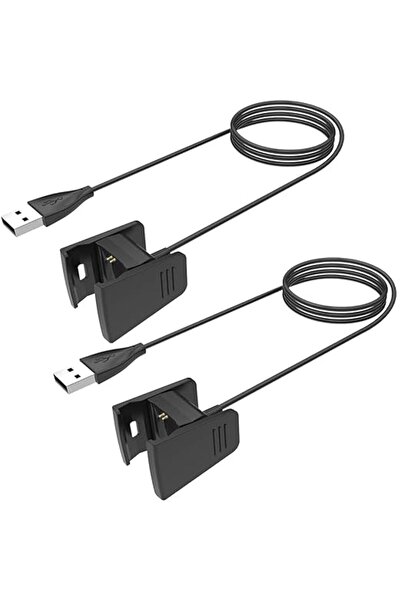 Generic شاحن لجهاز تتبع اللياقة البدنية Fitbit Charge 2، كابل شحن USB بديل لج...