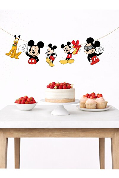 Sinek Kupası Tasarım Mickey Mose Themed Banner Party and Birthday Decoration