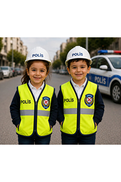 Teknik Police Vest Costume Set with Reflective Zipper