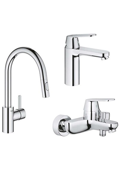 Grohe طقم صنبور حوض المطبخ والحمام من يورو كوسمو