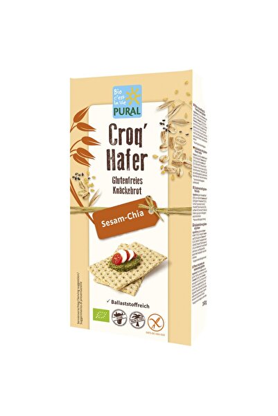 Pural Crackers din ovaz cu susan si chia fara gluten,