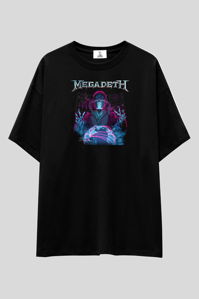 UmbraWear Tricou cu imprimeu Megadeth |   Tricou unisex, 100% bumbac, negru, ...