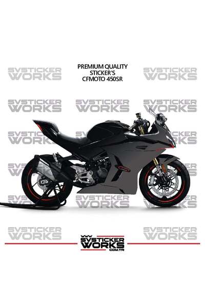 ARONA Cfmoto 450Sr Fairing Sticker Double Color Engine Fairing Model Ready Ki...