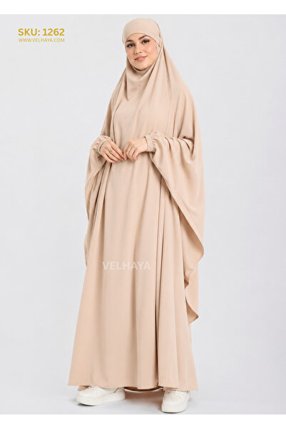 VELHAYA Modest Prayer Khimar Abaya Set – Premium Dubai Islamic Wear for Women
