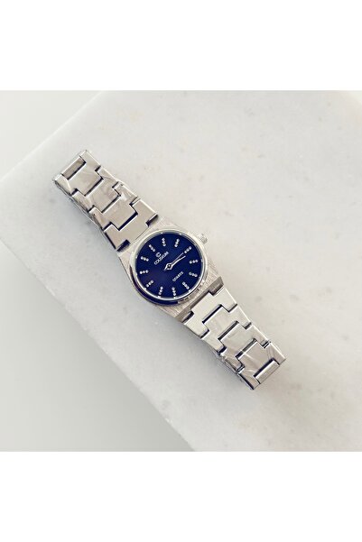 Vesce Atelier Dulo Silver Watch Navy Blue