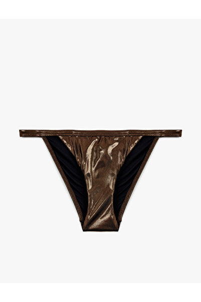 Koton Varak Baskılı İpli Parlak Bikini Altı