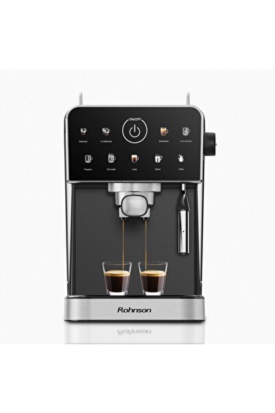 ROHNSON Espressor manual R98033B, 20 bari, 1350 W, 1,5 L, display tactil colo...