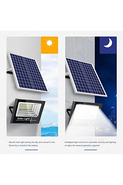 Generic RA100 RUAY 200W Outdoor Solar Light with Solar Panel, IP67 Waterproof...