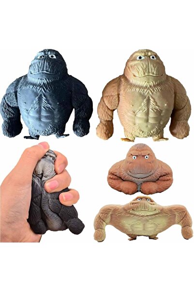 Arabest 2-Pack Squishy Monkey Stress Balls, Stretchy Fidget Toy for Kids Adul...