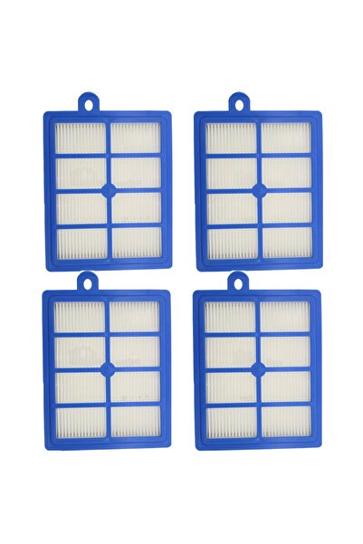 Litago Set 4 filtre HEPA pentru aspiratoare ELECTROLUX / AEG / PHILIPS, alb, ...