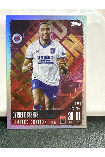 Match Attax Cyreil Dessers Limited Edition Topps