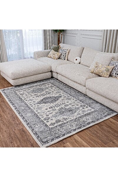 Handpicked Furniture سجادة رمادية عتيقة الطراز، سجاد فائق النعومة لغرف النوم ...