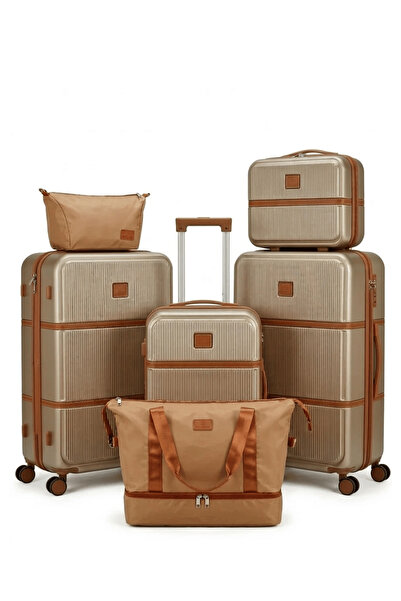 Flieger Travel Luggage Set 6 Pieces Model 1841 Sizes 28/24/20/14 ABS Material...