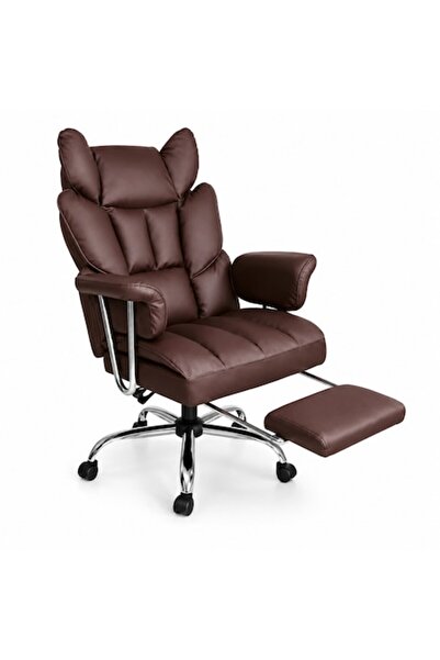 OEM Scaun ergonomic de birou și gaming cu suport pentru picioare, din piele m...