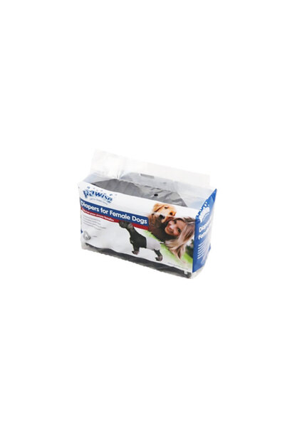 Pawise Svl-Shop Dog Bottom Tie Cloth XL Size Black (185605) 12 Pieces