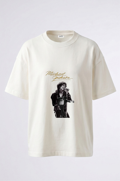 Anetos Michael Jackson_9 Dizajn, pamučna bela majica sa štampanim leđima, ove...