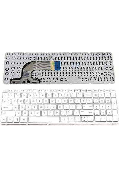 HP Πληκτρολόγιο φορητού υπολογιστή για 15-N006 με πλαίσιο σε λευκό χρώμα K399