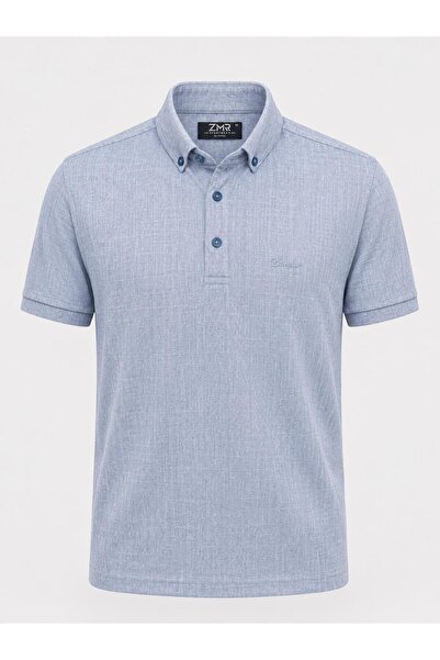 CLASSİCS MEN Ανδρικό μπλουζάκι Zamur Slim Fit με κοντό μανίκι και λαιμόκοψη π...
