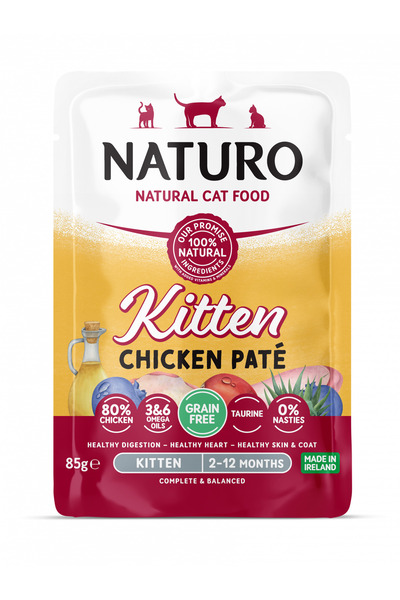 Naturo Mousse umed pentru pisici cu pui 85g