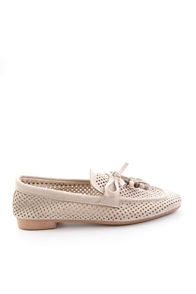 Bambi Bej Kadın Loafer Ayakkabı K01688012772