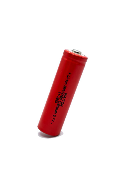 Genel Markalar WT-14500 1200mAh 3.7V Li-ion Şarj Edilebilir Pil - Kırmızı