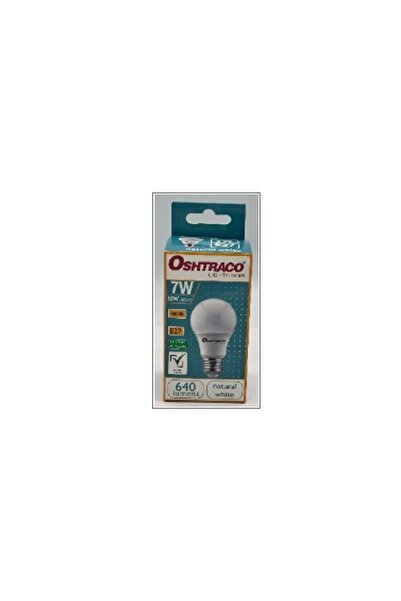 Oshtraco لمبة LED 7 واط 4000 كلفن E27 A60