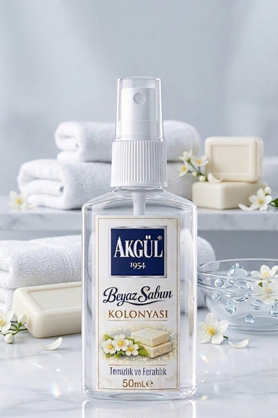 Akgül Beyaz Sabun Kolonyası Sprey 50 ml