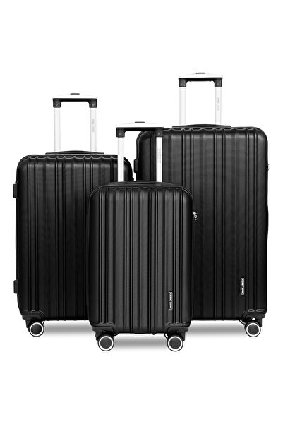 PARAJOHN HexaShield 3 Piece Luggage Set with Combination Lock & 8 Spinner Whe...