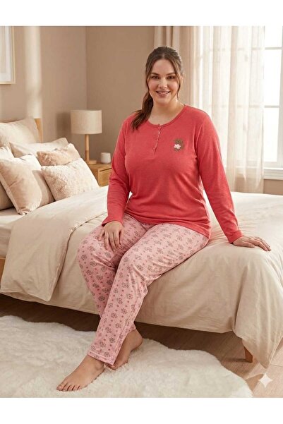 Sude HOMEWEAR Set de pijama dimensiune Plus