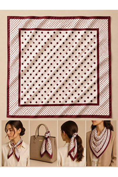 Bandana Patterned Women's Scarf (50X50)