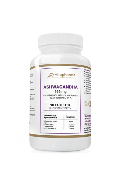 ALTO PHARMA Ashwagandha 666mg 90 comprimate