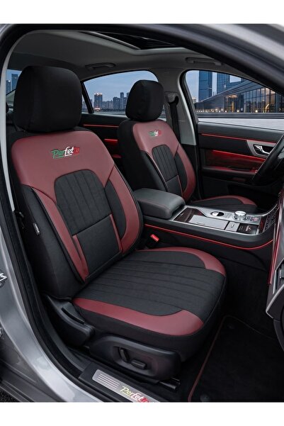 GM-DESIGN Perfetto Series Luxury Linen Universal Car Seat Cover - 5 Seat Full...