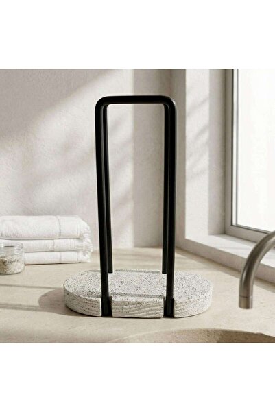 PAN HOME Tuscany Polyresin Towel Holder 18x7.6x24.5cm - Beige