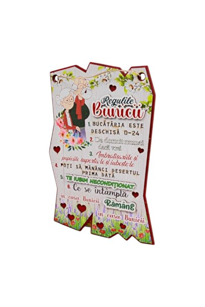 Ceramica Martinescu Placheta decorativa Regurile Bunicii – cadou inedit, 28x1...