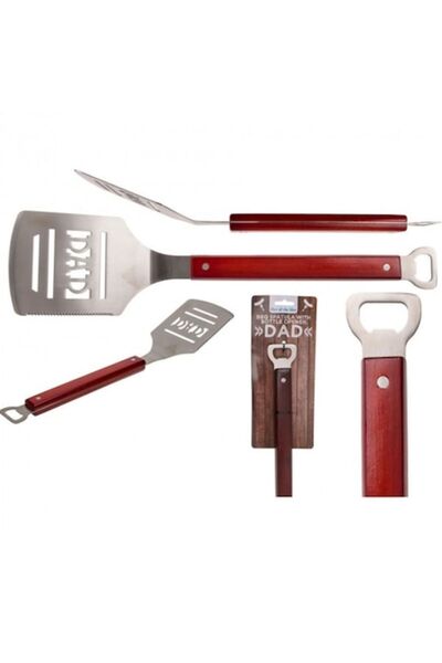 Gonga Spatulă de grătar cu deschizător de sticle, Roșu