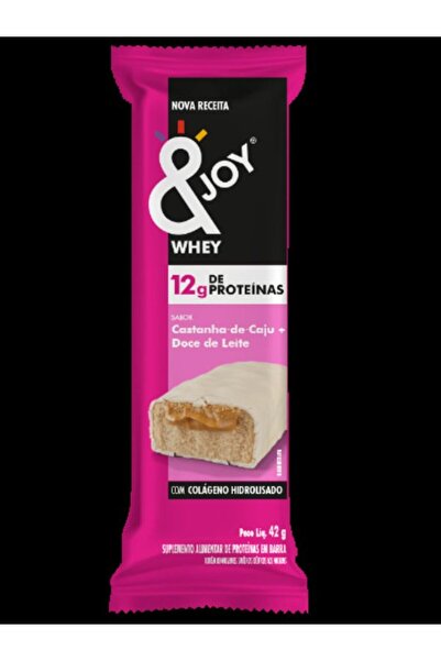 &joy WHEY BAR CASHEW NO ADDED SUGAR 42gm إنجوي لوح بروتين كاجو بدون سكر