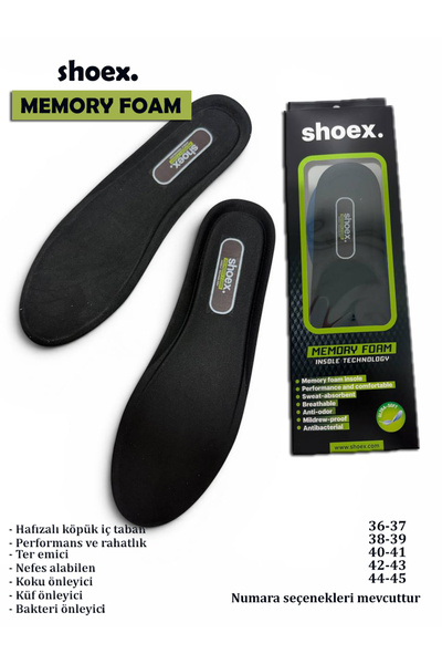 İST FİDAN KUNDURA Shoex Memory Foam Insole Ayakkabı Tabanlık