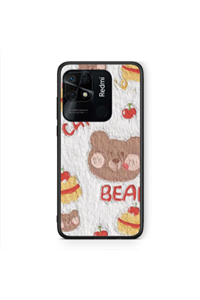Other Xiaomi Redmi 10C Cake Bear Black Glossy Θήκη