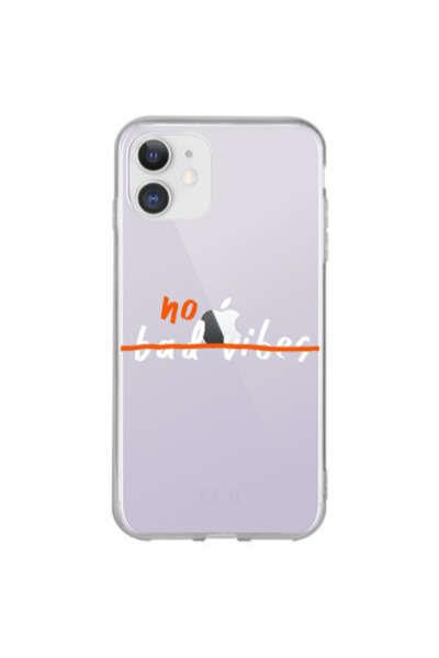 Other Apple iPhone 12 No bad vibes 2 Transparent Silicone TPU Θήκη