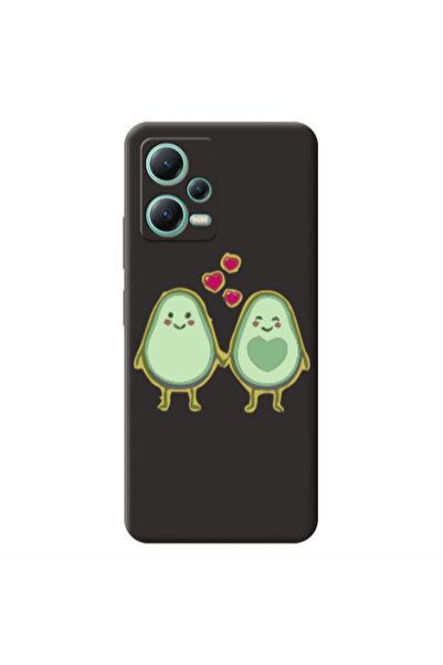 Other Xiaomi Redmi Note 12 Pro 5G Avocados Black Colored Silicone TPU Θήκη
